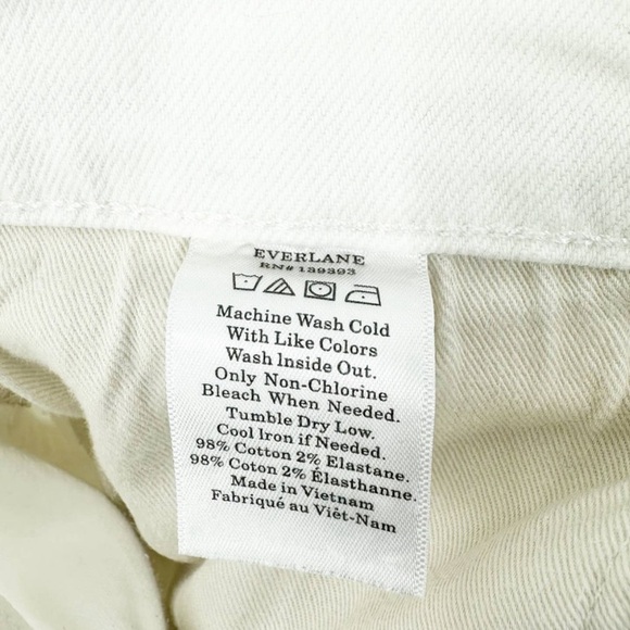 Everlane High Rise Skinny Ankle Jeans in Bone Cream Denim • 27 - Picture 9 of 9